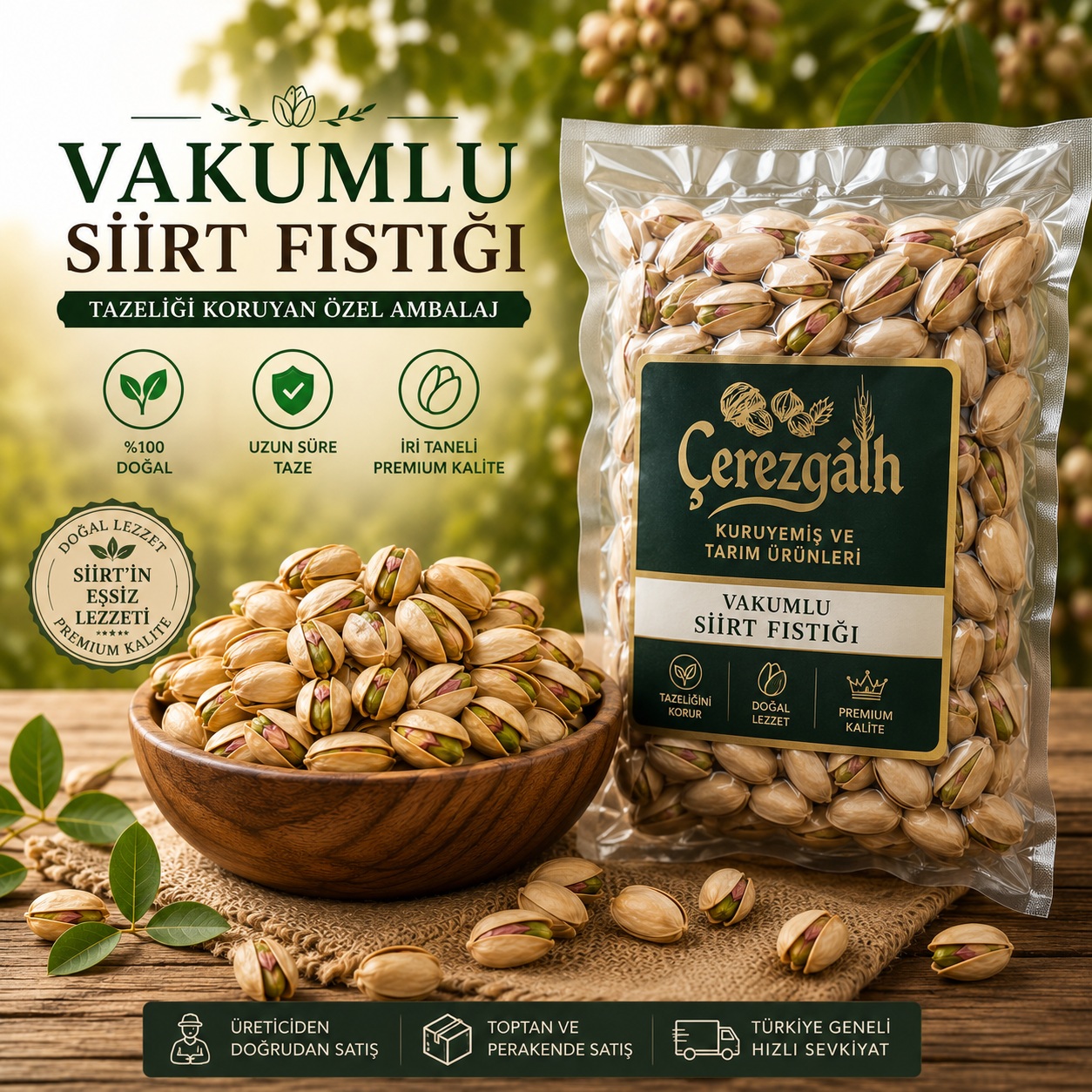 Vakumlu Siirt Fıstığı
